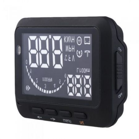 ifound Updated 2nd Gen Car HUD Vehicle-mounted Head Up Display System OBD ?? Universal Overspeed Warning