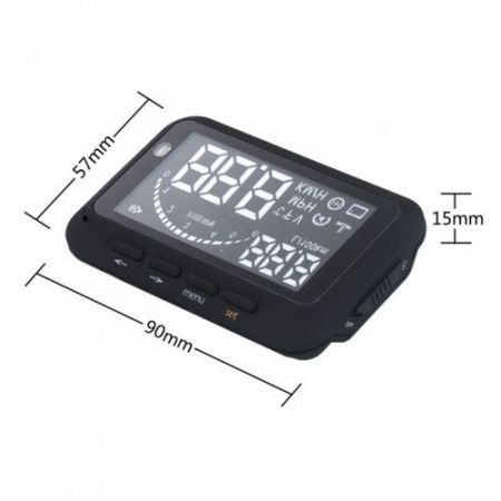 ifound Updated 2nd Gen Car HUD Vehicle-mounted Head Up Display System OBD ?? Universal Overspeed Warning