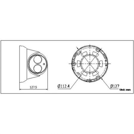 LUD HIKVISION 3332-I 3MP Outdoor Network Mini Dome IP Camera 4mm POE