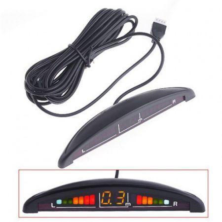 4 Parking Sensors LED Display Car Reverse Backup Radar