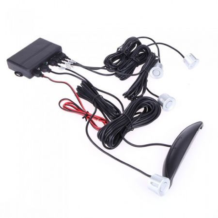 Car LED Display Parking Reverse Backup Radar w/ 4 Sensors