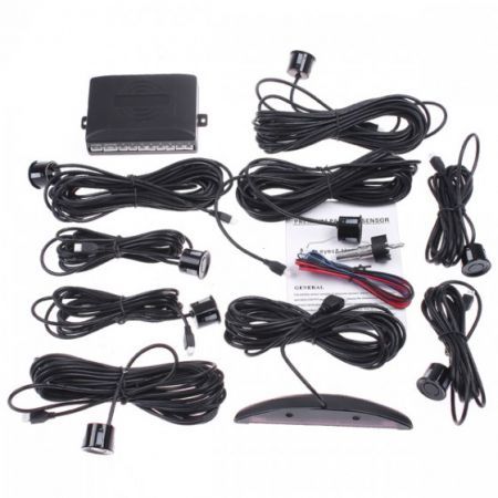 Car LED Display 8 Sensors Kit Reversing Parking Radar Buzzer System