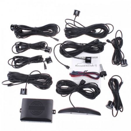 Car LED Display 8 Sensors Kit Reversing Parking Radar Buzzer System