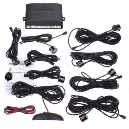 Car LED Display 8 Sensors Kit Reversing Parking Radar Buzzer System