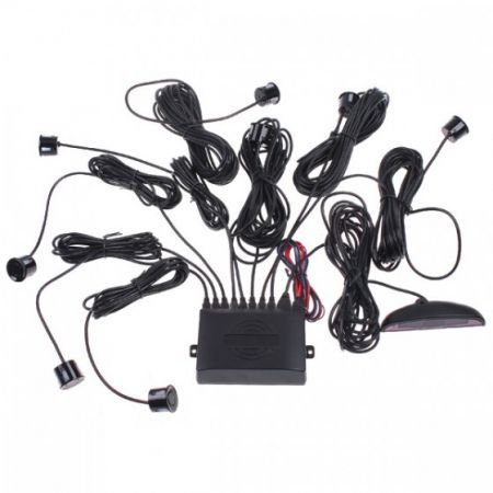 Car LED Display 8 Sensors Kit Reversing Parking Radar Buzzer System