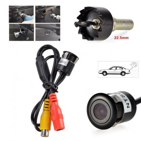 12V 4 Parking Sensors 4.3" TFT LCD Display Camera Video Car Rearview Mirror Reverse Radar System