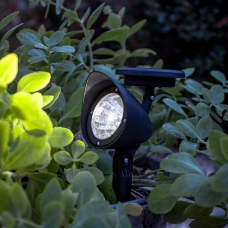 LUD 2Pcs Solar Lawn Light Solar Spot Light 3 LED Bulbs for Garden