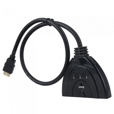 HDMI Splitter 0.5m 3 HDMI Input to 1 HDMI Output Auto Switch Cable