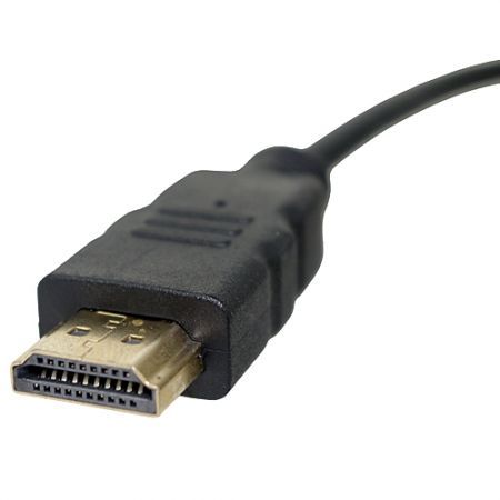 Black HDMI Gold Male to VGA HD-15 Cable 6ft 1.8M