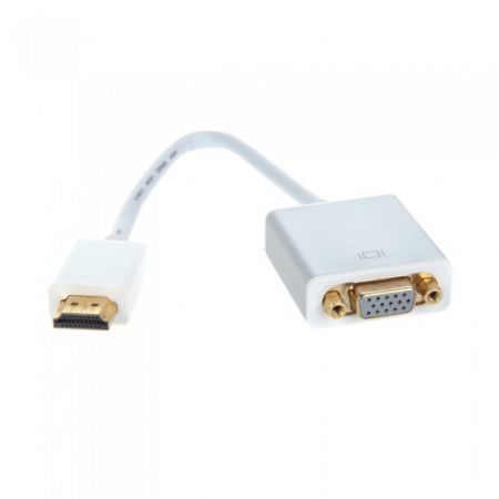 1080P HDMI Male to VGA Female Adapter Cable Video Converter with Audio Output 15cm