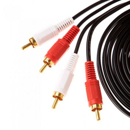 3m/10ft 2-RCA Male to 2-RCA Male Dual Stereo AV Audio Video Cable Cord