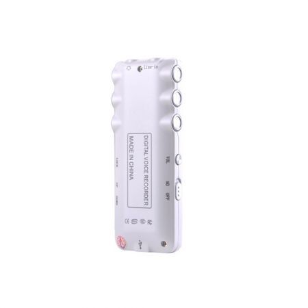 K6 1.5" LCD Dual Core Professional Digital Voice Recorder - White (8GB)