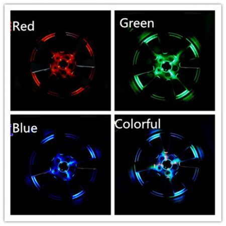 4pcs 4 Modes 12 LED Solar Flash Wheel Light Car Vehicle Auto Decoration Warning Lamp