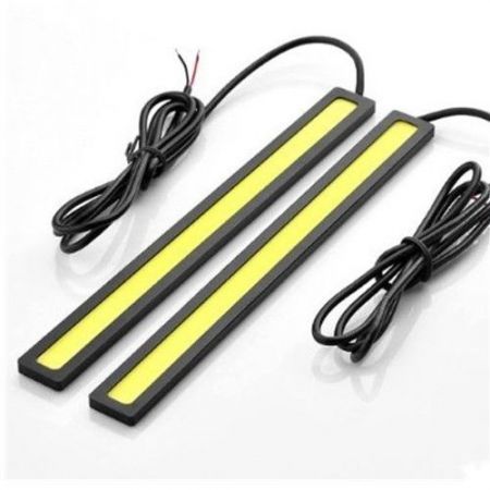 LUD 2pcs 20cm Car LED DRL Daylight Super Kit 12V Head Lamp Daytime Running White light