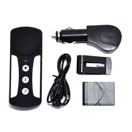 Bluetooth 3.0 Hands-free Dual Link Visor Car Multipoint Speakerphone