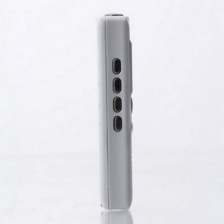 803 Portable 0.7" LCD Mini Rechargeable Digital Voice Recorder MP3 Player - White (4GB)