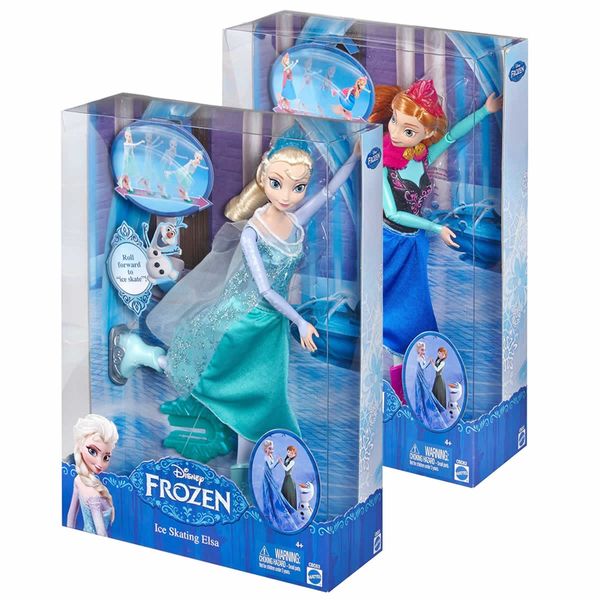 Disney Frozen Ice Skating Anna and Elsa Dolls