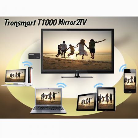 Tronsmart T1000 Mirror2TV Wireless Display HDMI Miracast / DLNA / EZCAST Dongle - Black