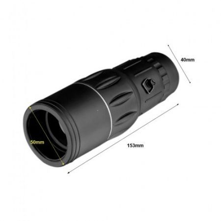 Compact Zoom Sports Monocular Telescope Mono Spotting Scope for Traveling Hiking Camping Outdoor Activities Black