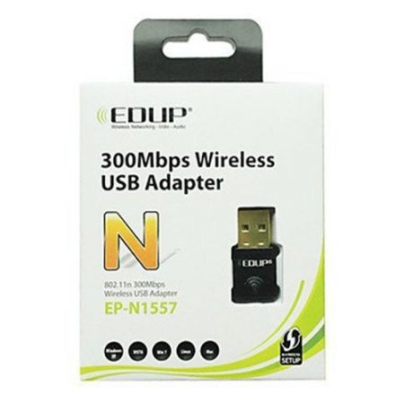 New EDUP EP-N1557 300Mbps Wireless WiFi USB Network 802.11n/g/b LAN Adapter Card