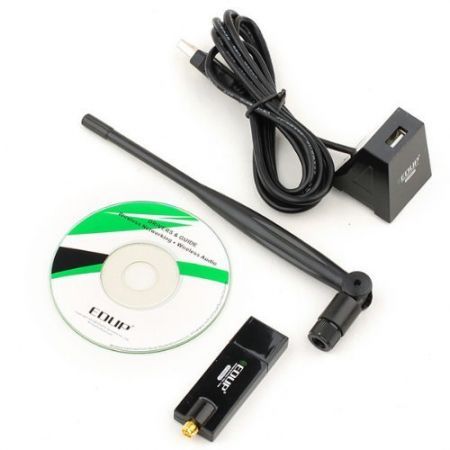 EDUP 5dBi Antenna HDTV LED 300M 300Mbps USB WiFi Wireless Network Adapter MS8521