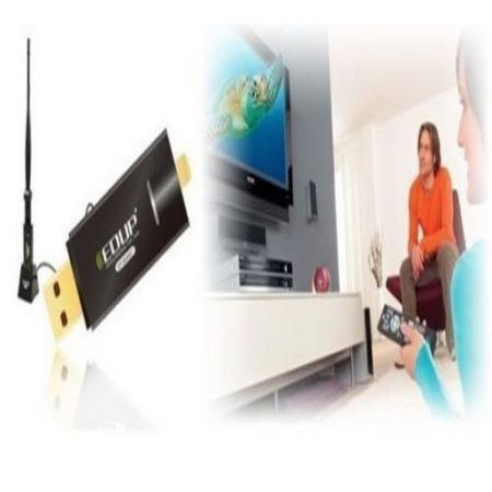 EDUP 5dBi Antenna HDTV LED 300M 300Mbps USB WiFi Wireless Network Adapter MS8521