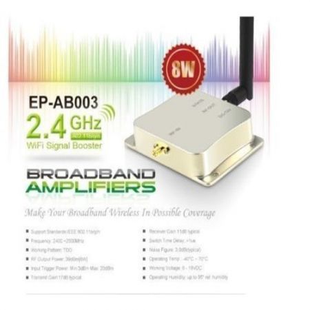 EDUP EP-AB003 2.4G 8W 39dBm 802.11b/g/n WIFI Signal Booster Broadband Amplifier