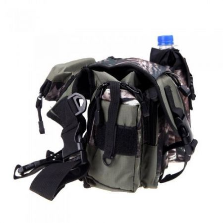 Multi-Purpose Fishing Tackle Bag Lure Leg Waist Pack Pole Package Messenger Bag Camouflage