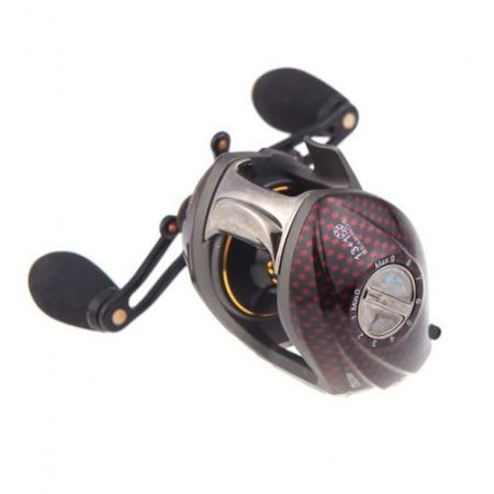 Trulinoya TS1200 14BB 6.3:1 Left Hand Bait Casting Fishing Reel 13Ball Bearings+One-way Clutch Red