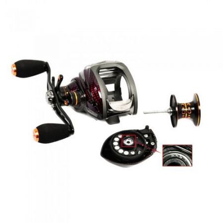 Trulinoya TS1200 14BB 6.3:1 Left Hand Bait Casting Fishing Reel 13Ball Bearings+One-way Clutch Red