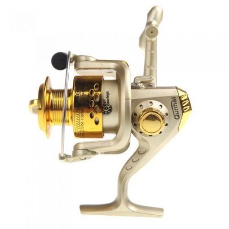 6BB Ball Bearings Left/Right Interchangeable Collapsible Handle Fishing Spinning Reel SG3000 5.1:1 Golden