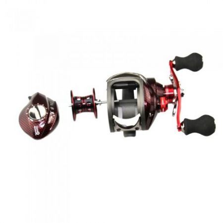 12BB 6.3:1 Right Hand Bait Casting Fishing Reel 10Ball Bearings + One-way Clutch High Speed Red