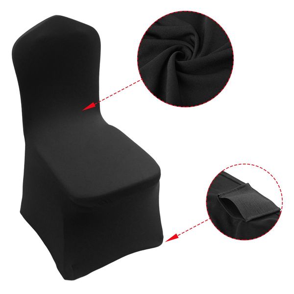 50 Black Chair Covers