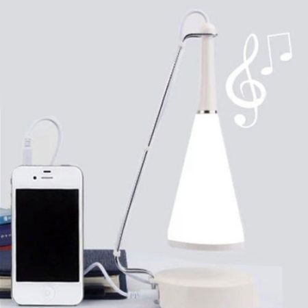 Touch Sensor USB Led Table Music Lamp White