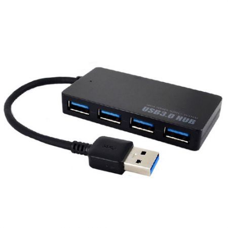 5Gbps Speed 4-Port USB 3.0 Portable Compact Hub Adapter For PC Laptop