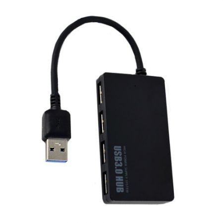 5Gbps Speed 4-Port USB 3.0 Portable Compact Hub Adapter For PC Laptop