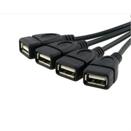 4 Port Hub USB 2.0 Splitter Cable Adapter for Laptop PC Desktop