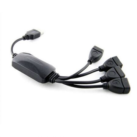 4 Port Hub USB 2.0 Splitter Cable Adapter for Laptop PC Desktop