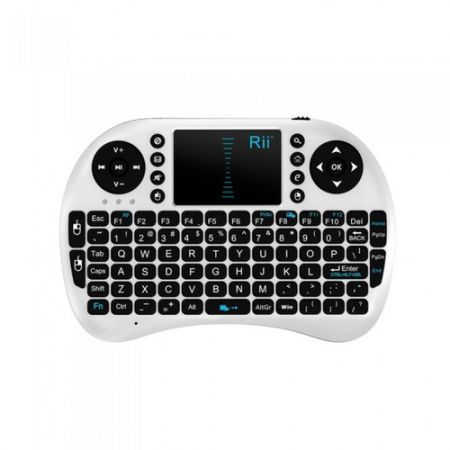 2.4G Rii Mini i8 Wireless Keyboard with Touchpad for PC Pad Andriod TV Box White