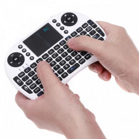 2.4G Rii Mini i8 Wireless Keyboard with Touchpad for PC Pad Andriod TV Box White