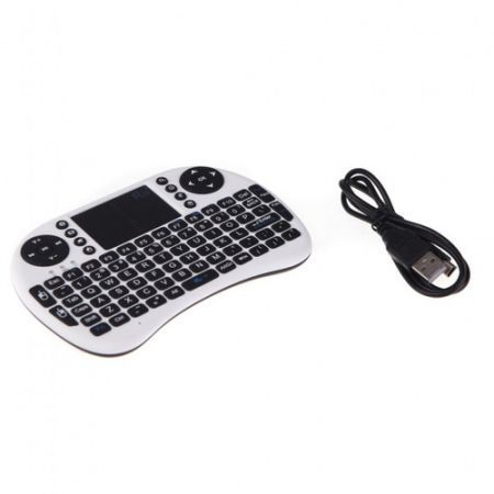 2.4G Rii Mini i8 Wireless Keyboard with Touchpad for PC Pad Andriod TV Box White