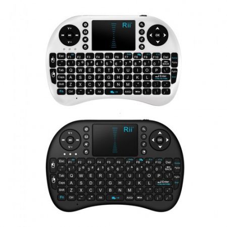 LUD 2.4G Rii Mini i8 Wireless Keyboard with Touchpad for PC Pad Andriod TV Box Black