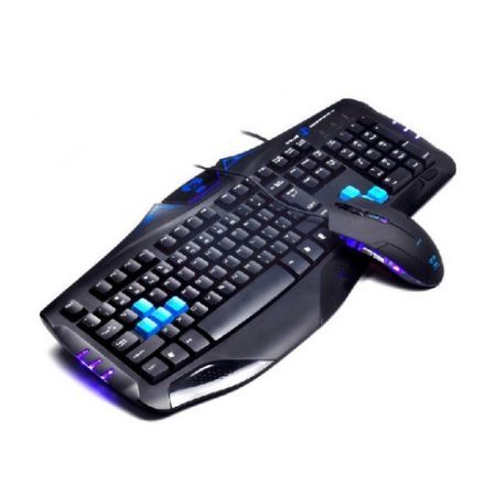 E-3LUE Cobra Wired Gaming Keyboard & Mouse Bundles/Combos+USB Cable interface