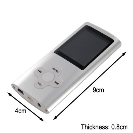 Highlander MF-5308/8 8GB 1.8" TFT MP3 / WMA / JPEG Multimedia Media Video MP4 Player in Silver