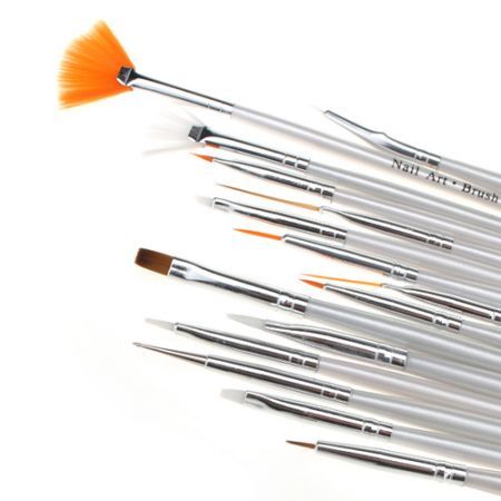 15 Nail Art Design Painting Draw Pen Polish Brush Set