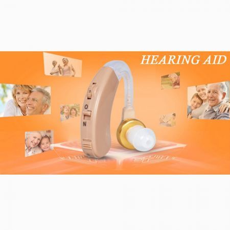 LUD F-138 Adjustable Tone Digital Hearing Aid Behind Ear Sound Amplifier