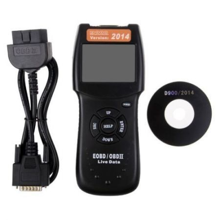 D900 CANSCAN 2.8inch LCD OBD2 Live PCM Data Code Reader Scanner