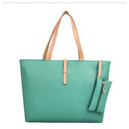 Women PU Leather Messenger Handbag Shoulder Bag Green