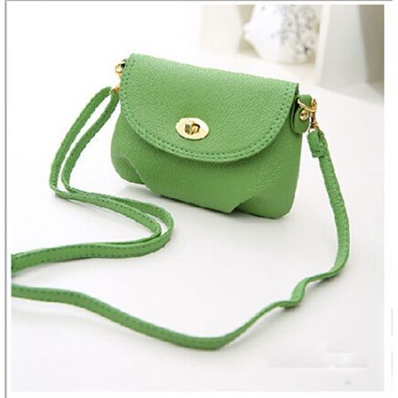 Women Leather Satchel Shoulder Handbag Green