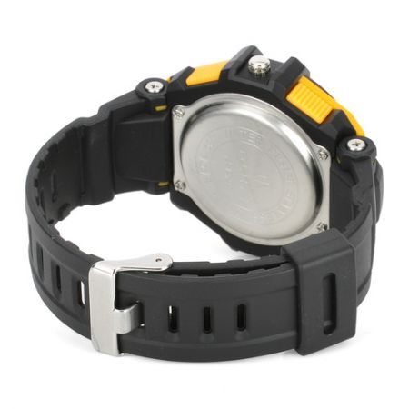 AK1272 Sports Diving Analog Digital Watch w/ EL Backlit / Stopwatch / Alarm Clock - Black + Yellow